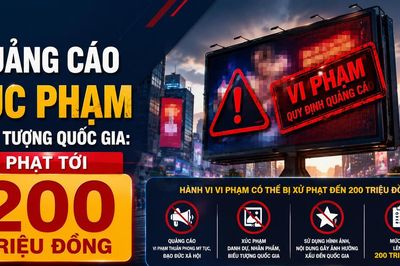Quảng cáo xúc phạm Quốc kỳ, Quốc huy, anh hùng dân tộc: Phạt tới 200 triệu đồng