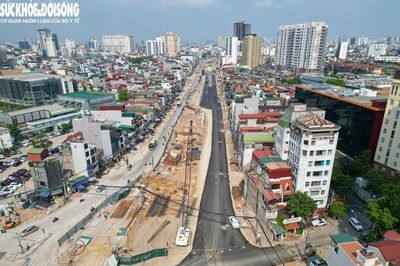 Diện mạo mới đường vành đai 1 nhiều đoạn được thảm nhựa