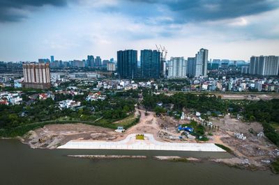 Lộ diện công viên đầu tiên trên trục đại lộ cảnh quan sông Hồng