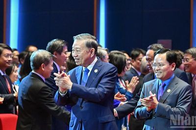 [Ảnh] Tổng Bí thư, Chủ tịch nước Tô Lâm dự Đại hội XIV Công đoàn Việt Nam