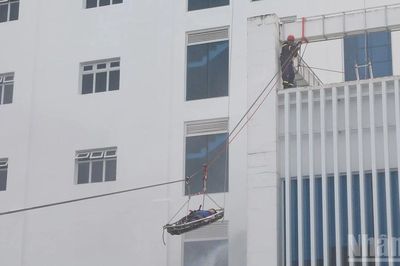 [Ảnh] Xem lực lượng cứu hộ diễn tập xử lý tình huống cháy nổ tại Đồng Tháp