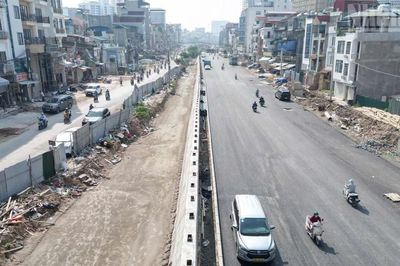 [Ảnh] Hà Nội: Diện mạo mới trên công trường Vành đai 1 đoạn Hoàng Cầu-Voi Phục