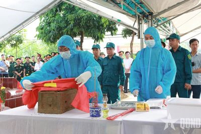 Phú Thọ làm điểm lấy mẫu hài cốt liệt sĩ chưa xác định được thông tin tại Nghĩa trang liệt sĩ xã Phù Ninh
