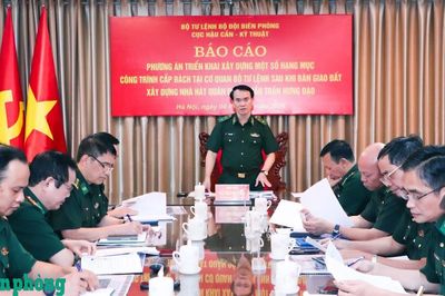 Khẩn trương triển khai các hạng mục công trình cấp bách tại Cơ quan Bộ Tư lệnh Bộ đội Biên phòng