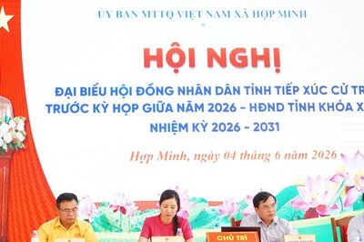 Phó Chủ tịch HĐND tỉnh Nguyễn Như Khôi tiếp xúc cử tri tại xã Hợp Minh