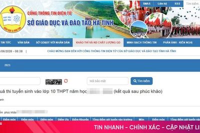 Điểm thi lớp 10 Hà Tĩnh 2026: Link tra cứu nhanh, chính xác nhất