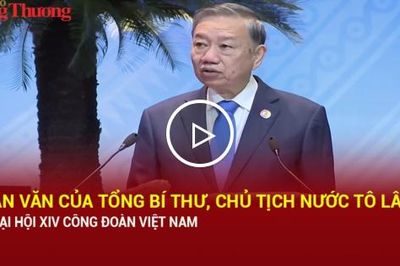 Toàn văn phát biểu của Tổng Bí thư, Chủ tịch nước Tô Lâm tại Đại hội XIV Công đoàn Việt Nam
