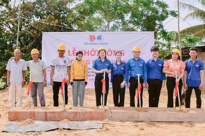 Giang Thành khởi công nhà Nhân ái cho thanh niên