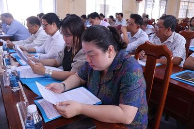 Xã Thạnh Lộc sơ kết 1 năm thực hiện vận hành chính quyền địa phương hai cấp