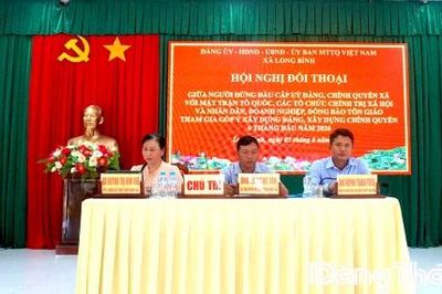 Xã Long Bình: Đối thoại lắng nghe Nhân dân góp ý xây dựng Đảng và chính quyền