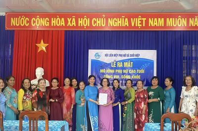 Hội Liên hiệp Phụ nữ xã Suối Hiệp ra mắt mô hình 'Phụ nữ cao tuổi sống vui, sống khỏe'