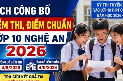 Lịch công bố điểm thi, điểm chuẩn lớp 10 Nghệ An 2026 mới nhất