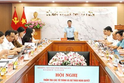Ban Kinh tế - Ngân sách HĐND tỉnh Thái Nguyên thẩm tra các dự thảo nghị quyết