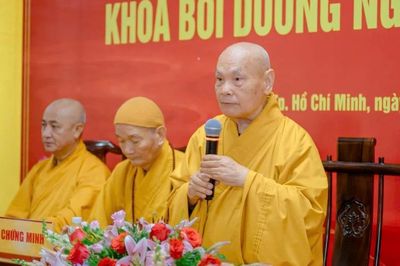 Khai giảng Khóa bồi dưỡng trụ trì cho đại diện Ban Trị sự Phật giáo tỉnh thành phía Nam tại Văn phòng II T.Ư