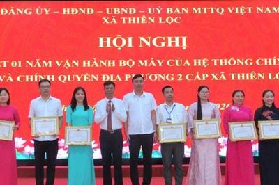 Chính quyền địa phương hai cấp vận hành hiệu quả tại xã Thiên Lộc