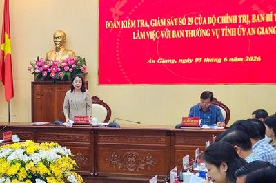 Đoàn kiểm tra Trung ương thông qua dự thảo kết quả kiểm tra tại An Giang