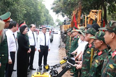 Triển khai khai quật khu vực nghi có mộ liệt sĩ tập thể trên đường Trường Chinh