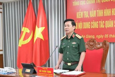 Tổng cục Chính trị kiểm tra công tác Đảng, công tác chính trị tại Bộ Tư lệnh Vùng Cảnh sát biển 4