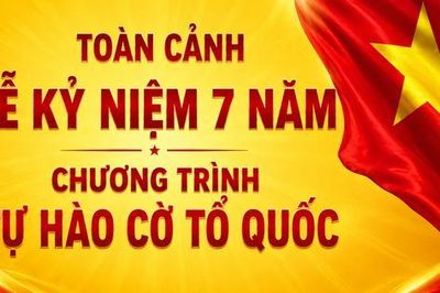 Toàn cảnh Lễ kỷ niệm 7 năm chương trình Tự hào cờ Tổ quốc