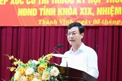 Đại biểu HĐND tỉnh tiếp xúc cử tri phường Thành Vinh