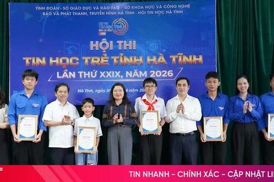 Trao 87 giải thưởng tại Hội thi Tin học trẻ Hà Tĩnh năm 2026