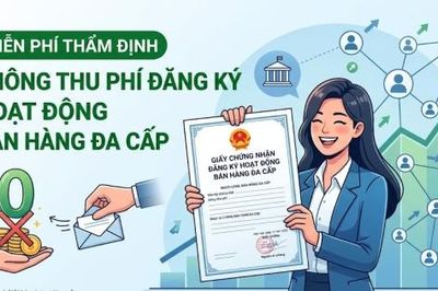 Miễn phí thẩm định cấp, gia hạn giấy phép bán hàng đa cấp