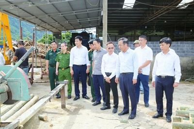 Bí thư Tỉnh ủy Lê Đức Thái thăm, làm việc tại 5 xã miền núi