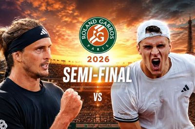 Bán kết Roland Garros 2026: Zverev đối đầu hiện tượng Mensik và trận derby lịch sử của người Ý