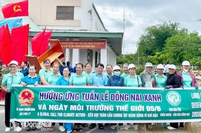 Sôi nổi Lễ hưởng ứng Tuần lễ Đồng Nai xanh và Ngày Môi trường thế giới năm 2026
