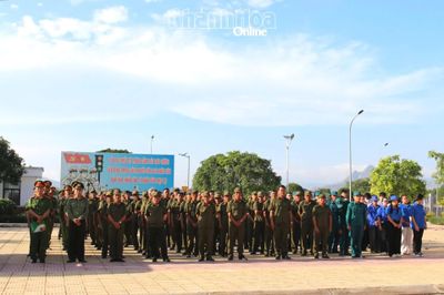 Công an xã Ninh Phước ra quân hưởng ứng Tháng hành động phòng, chống ma túy năm 2026