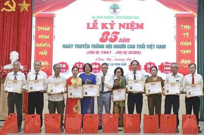Xã Diên Khánh tổ chức kỷ niệm 85 năm Ngày truyền thống Người cao tuổi Việt Nam
