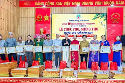 Xã Bắc Ninh Hòa tổ chức chúc thọ 299 người cao tuổi