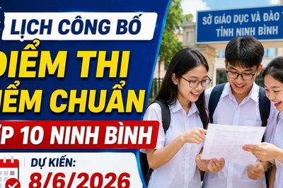 Lịch công bố điểm thi, điểm chuẩn lớp 10 Ninh Bình 2026 mới nhất