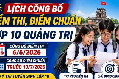 Lịch công bố điểm thi, điểm chuẩn lớp 10 Quảng Trị 2026 mới nhất