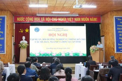 Lâm Đồng tập huấn nghiệp vụ thống kê