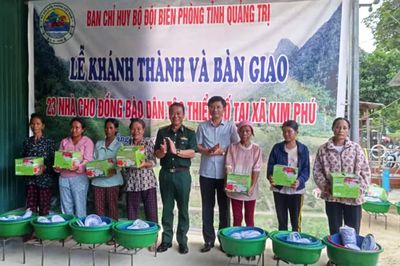 Khánh thành 23 ngôi nhà cho đồng bào Rục, Sách xã Kim Phú