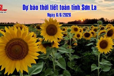 Dự báo thời tiết toàn tỉnh Sơn La ngày 6/6/2026