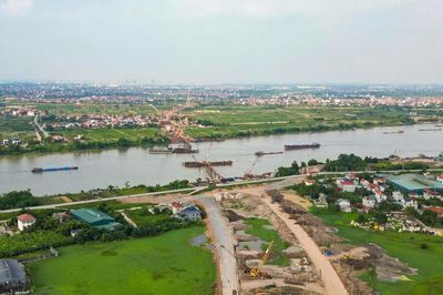 Hà Nội: Toàn cảnh dự án xây dựng cầu Mễ Sở và cầu cạn Vành đai 4