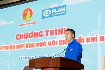 Thanh thiếu nhi hành động hướng tới ứng phó với biến đổi khí hậu