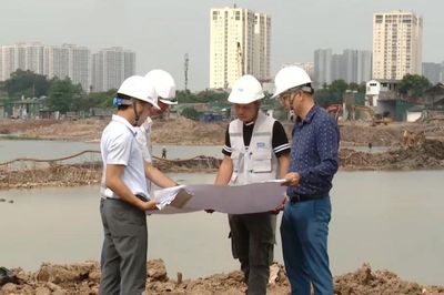 Khẩn trương hoàn thành thi công hồ Phú Đô