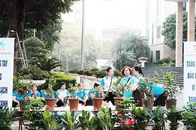 Phường Ô Chợ Dừa huy động sức dân xây dựng đô thị xanh, văn minh