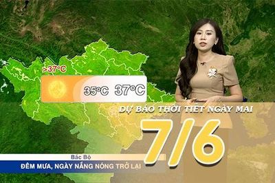 [Video] Dự báo thời tiết đêm nay và ngày mai ngày 7/6/2026: Khu vực Bắc Bộ nắng nóng quay trở lại, Trung Bộ tiếp tục khô nóng kéo dài