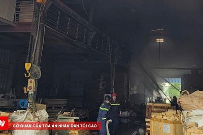 Nhanh chóng dập tắt đám cháy tại xưởng gỗ