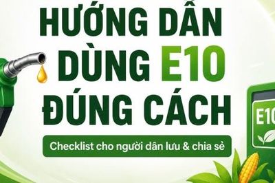 Infographic | 'Hướng dẫn dùng E10 đúng cách' - Checklist cho người dân lưu và chia sẻ