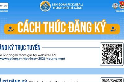 Đà Nẵng lần đầu tiên tổ chức giải Pickleball dành cho lứa tuổi học sinh, sinh viên