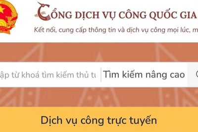 Cổng Dịch vụ công quốc gia có 10 danh mục dữ liệu dùng chung