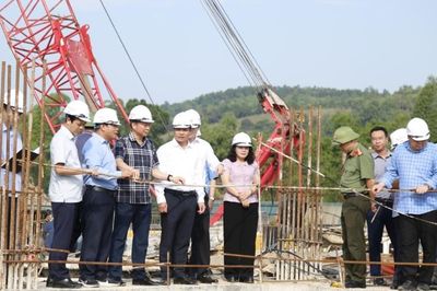 Lãnh đạo UBND tỉnh kiểm tra dự án Thủy điện Tràng Định 2