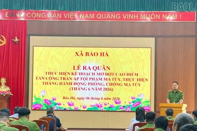 Xã Bảo Hà ra quân cao điểm tấn công, trấn áp tội phạm về ma túy