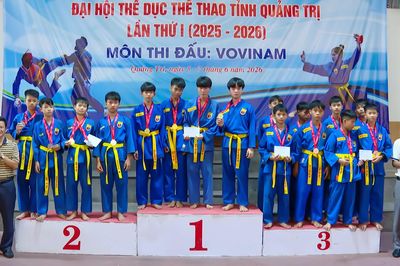 Bế mạc giải Vovinam Đại hội Thể dục-Thể thao tỉnh Quảng Trị lần thứ I