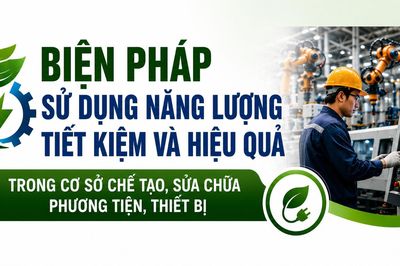 Biện pháp sử dụng năng lượng tiết kiệm và hiệu quả trong cơ sở chế tạo, sửa chữa phương tiện, thiết bị